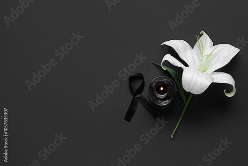 Beautiful lily flower with ...