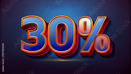 modern 3d text effect 10% OFF 3d rendering with background