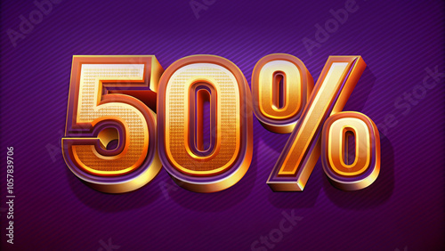 modern 3d text effect 10% OFF 3d rendering with background