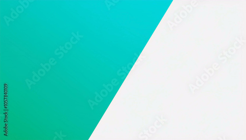 Abstract Teal and White Contrast. Clean, Modern Design.