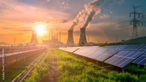 Power plant using renewable solar energy with sun --