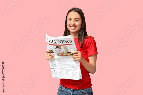 Beautiful young woman with ...