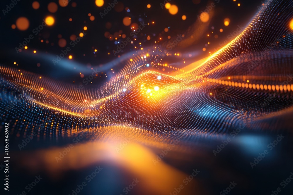 Quantum Light Emission in Abstract Swirling Patterns