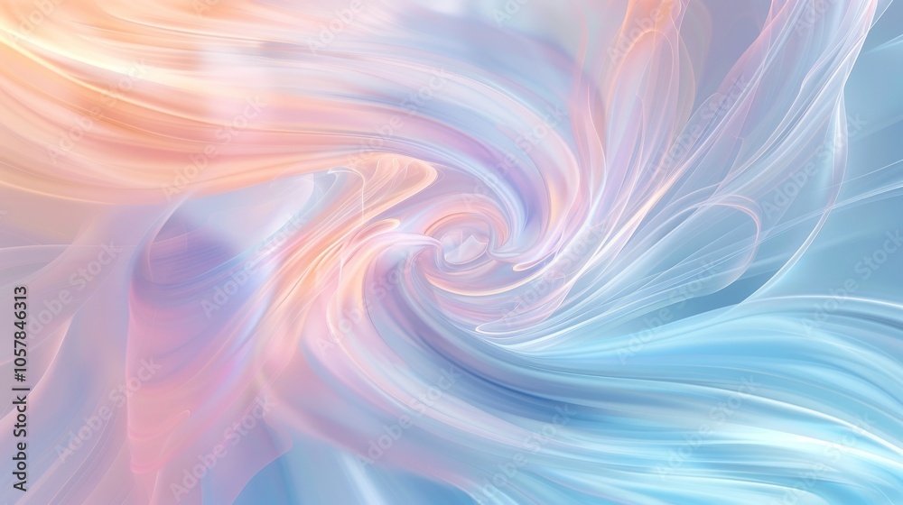 An abstract pastel background with swirls of baby blue, peach, and lavender An abstract pastel background with swirls of baby blue, peach, and lavender