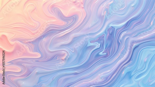 An abstract pastel background with swirls of baby blue, peach, and lavender