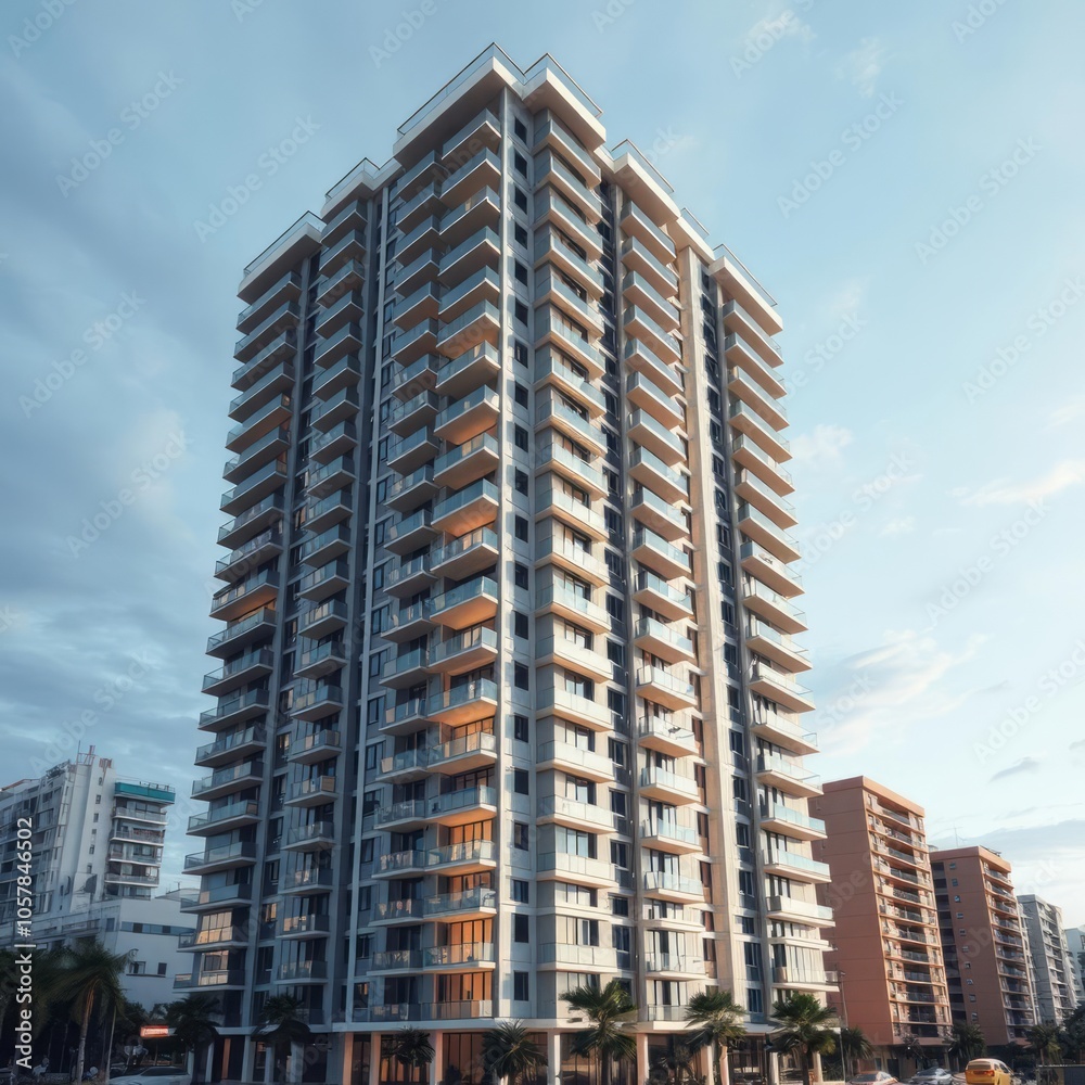 New construction high-rise apartment building in tijuana mexico Condominium Ultra realistic Photorealistic New construction high-rise apartment building in tijuana mexico Condominium Ultra realistic Photorealistic