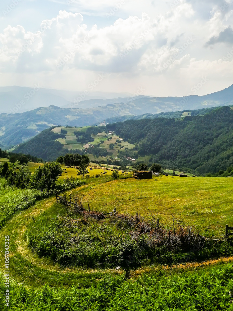 Wild, mountains, relax, summer, sky, clouds