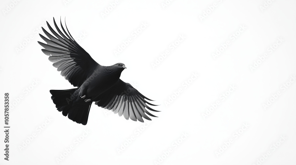 Naklejka premium dove flying on white background --ar 16:9 --v 6.1 Job ID: 8c242cfe-b7ee-41fd-890d-2ce198265705