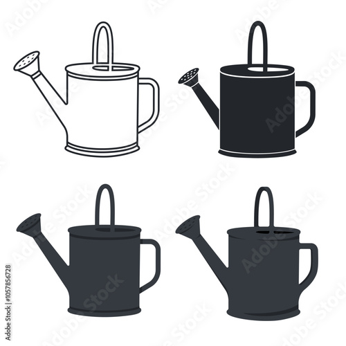 Set of watering can icons