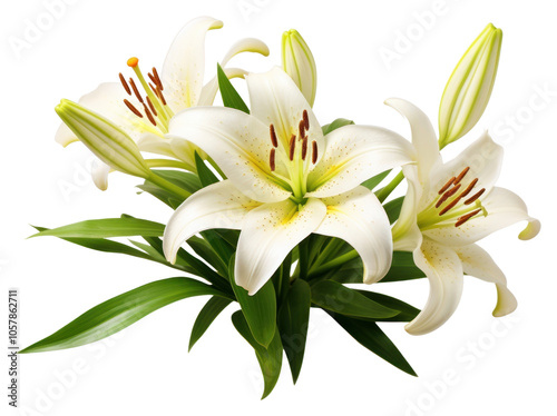 PNG Flower png lily plant white.