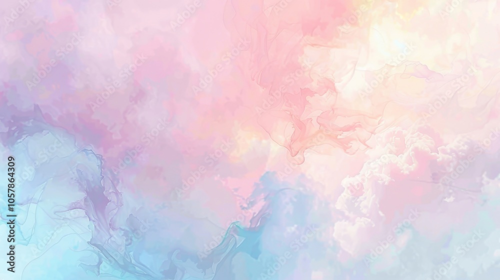An abstract pastel background with swirls of baby blue, peach, and lavender An abstract pastel background with swirls of baby blue, peach, and lavender