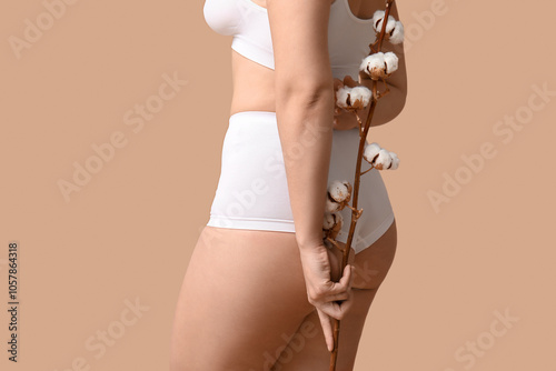 Beautiful young woman with ...