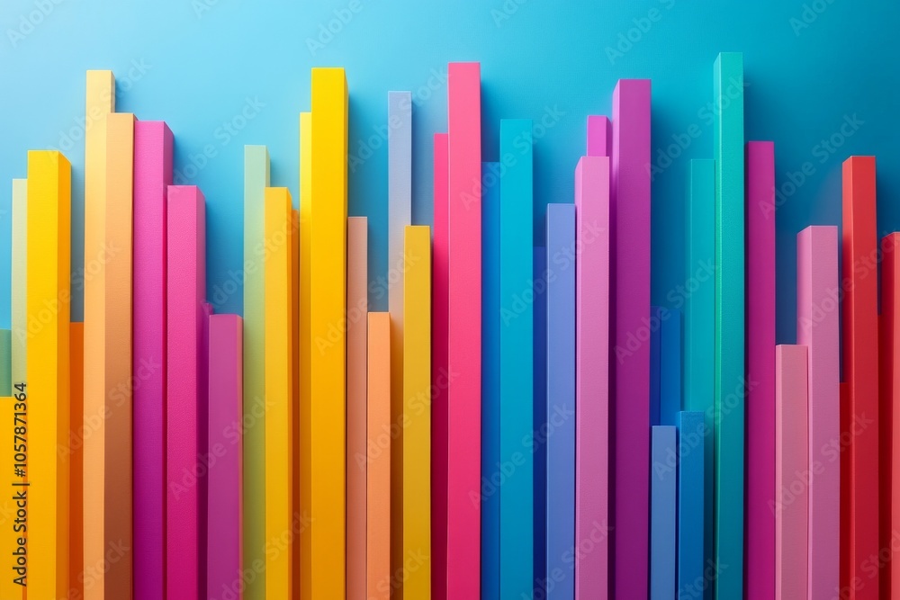 Colorful timeline chart, futuristic and sleek, vibrant hues, conceptual art