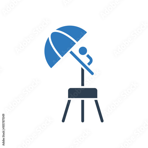 Studio Light Icon - Umbrella Lighting Icon