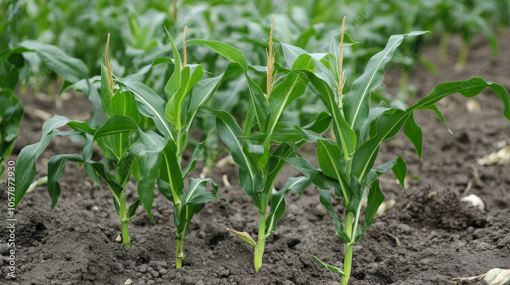 Corn plant in a field – stock image.
Corn plant in a field – stock image.