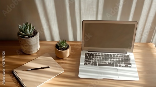 Modern Minimalistic Concrete Coworking Office room with Blank Walls, High Ceilings,and Mockup Frame