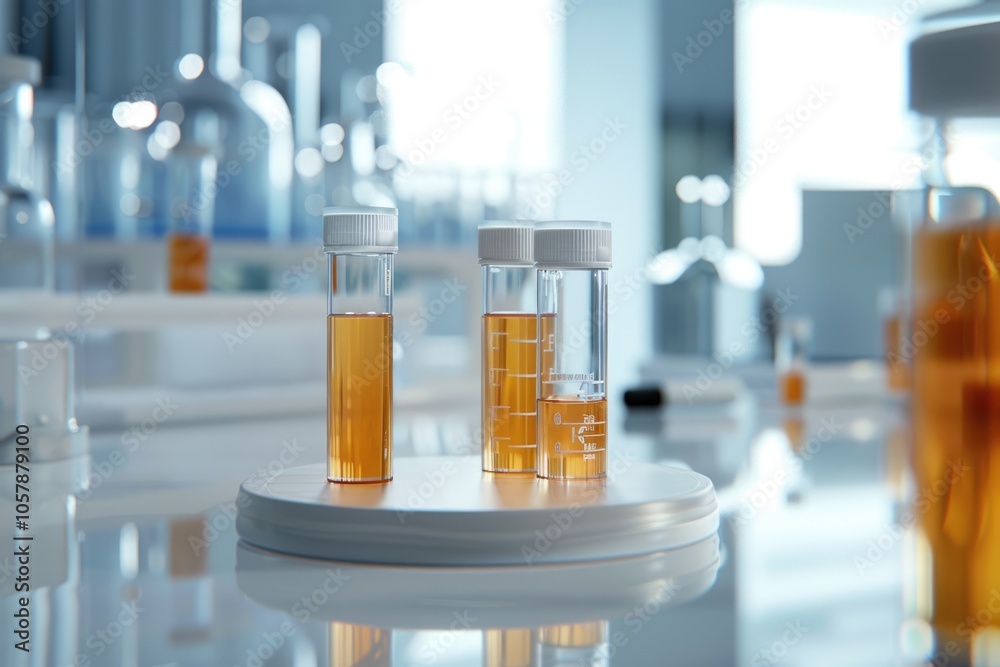 some test tube on the white table some test tube on the white table