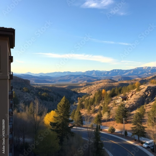 Panoramic view of scenic heber valley landscape view from pine canyon road Condominium  photo