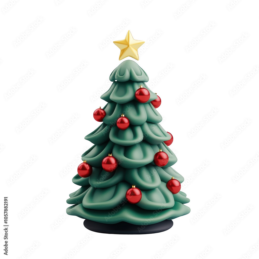 Christmas Tree decorated on isolate transparency background, PNG Christmas Tree decorated on isolate transparency background, PNG
