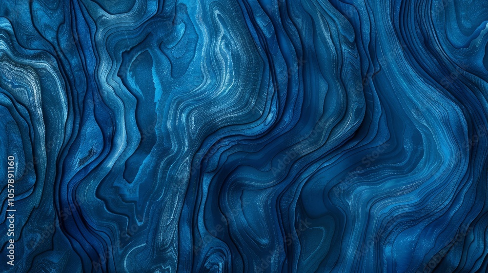 Fototapeta premium The blue abstract background features a captivating and unique design that is both visually 