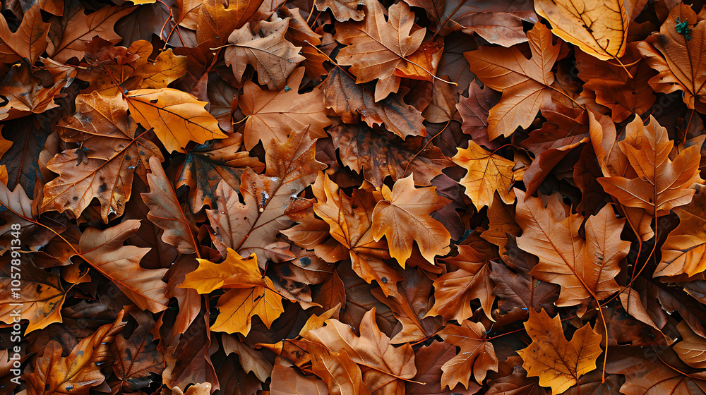 A stunning close-up of fallen leaves in the autumn. A stunning close-up of fallen leaves in the autumn.