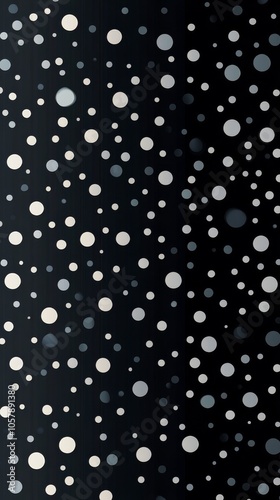 Black background with scattered white dots creating a modern abstract design pattern