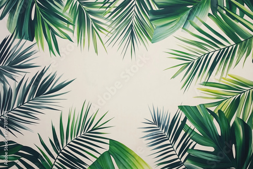 tropical elegance a showcase of palm leaves and foliage