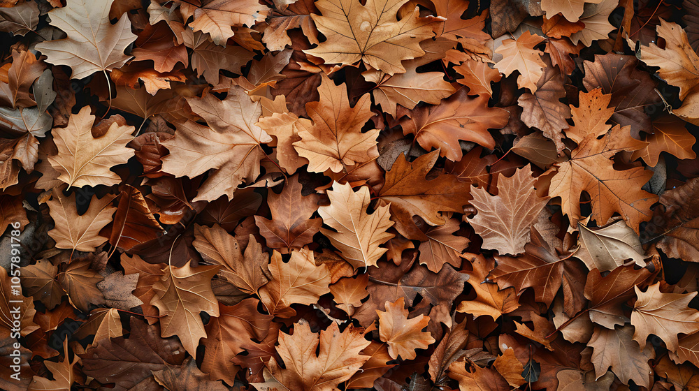 A stunningly detailed photo of fallen leaves in the autumn. A stunningly detailed photo of fallen leaves in the autumn.