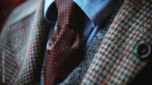 The topic of discussion revolves around the various aspects of clothing, including formal wear, fashion, and objects. Specifically, the focus is on a close-up view of a shirt