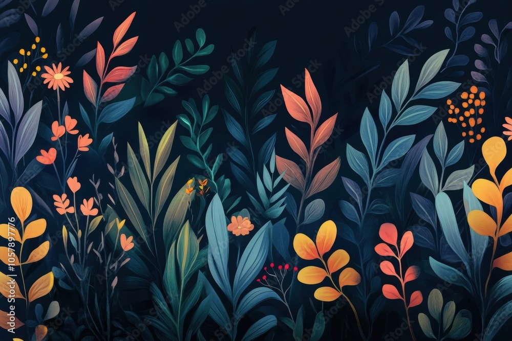 Elegant ongoing floral pattern background design Elegant ongoing floral pattern background design