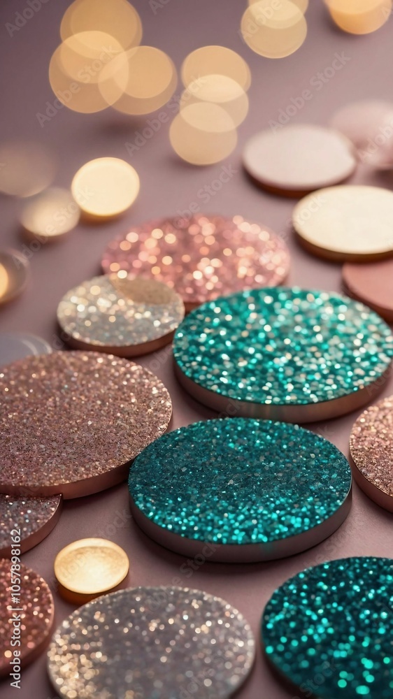 Sparkling Glitter Circles with Bokeh Lights
Sparkling Glitter Circles with Bokeh Lights
