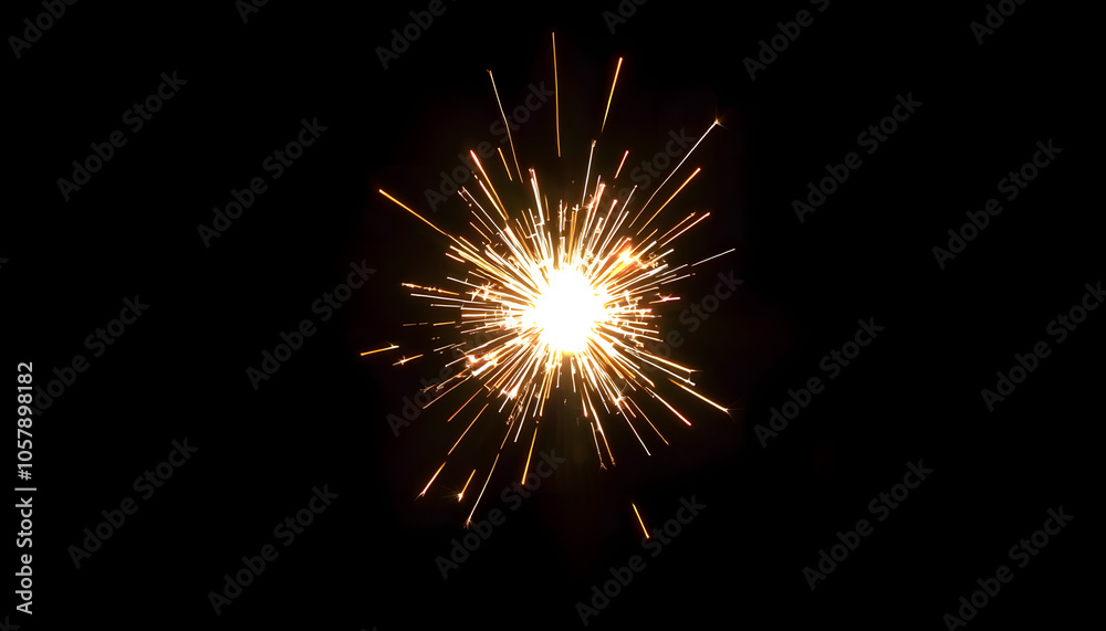 Fototapeta premium The Spark of Life isolated with white highlights, png