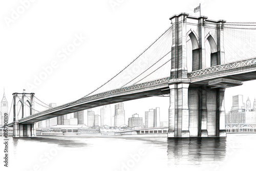 PNG New York bridge brooklyn bridge architecture.