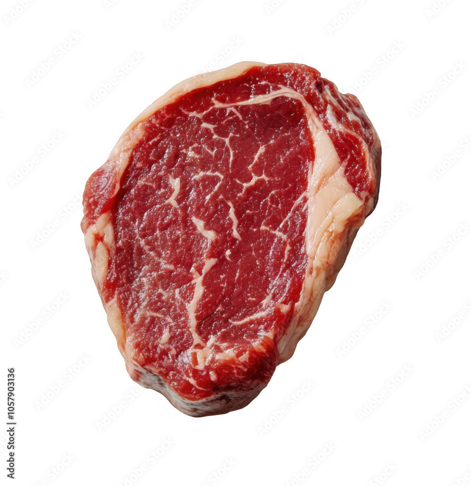 Raw beef steak on a transparent background, PNG Raw beef steak on a transparent background, PNG