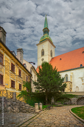 Canvas Print A town square
