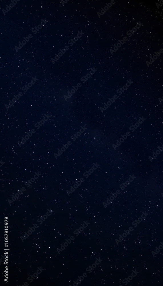 Fototapeta premium Night sky with stars sparkling on black background isolated with white highlights, png