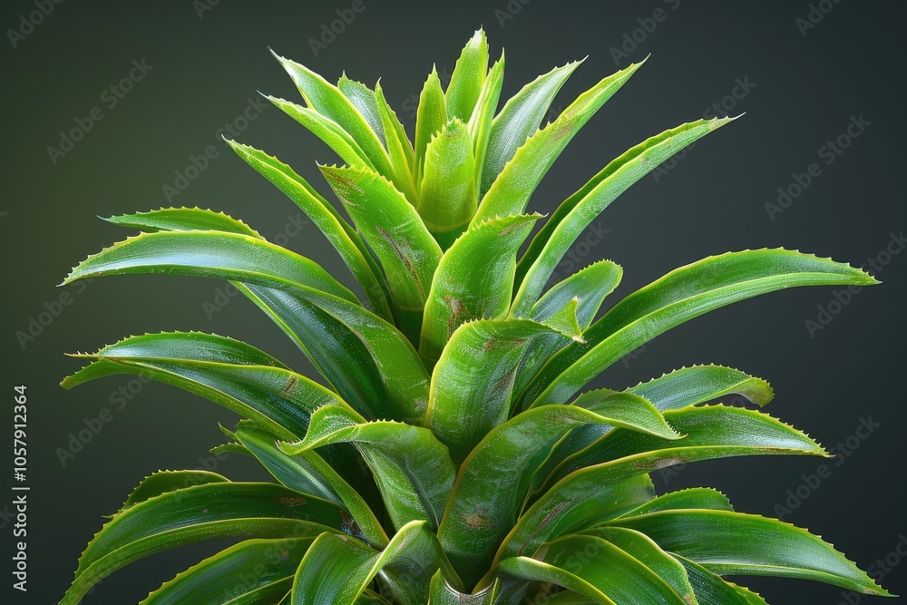 Obraz premium Pineapple leaves isolated