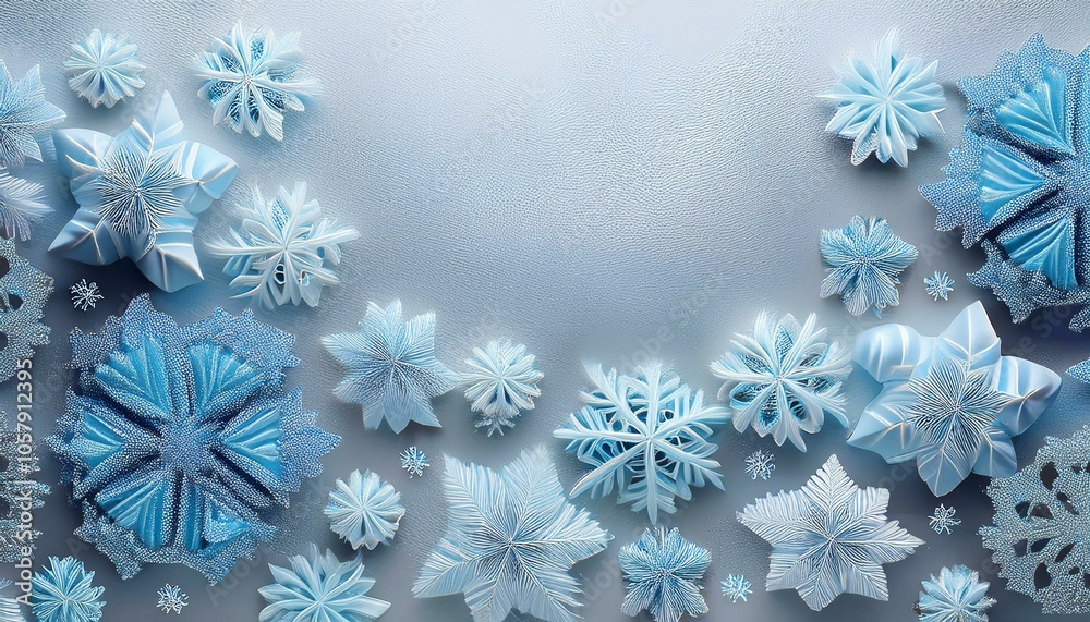 blue snowflake background