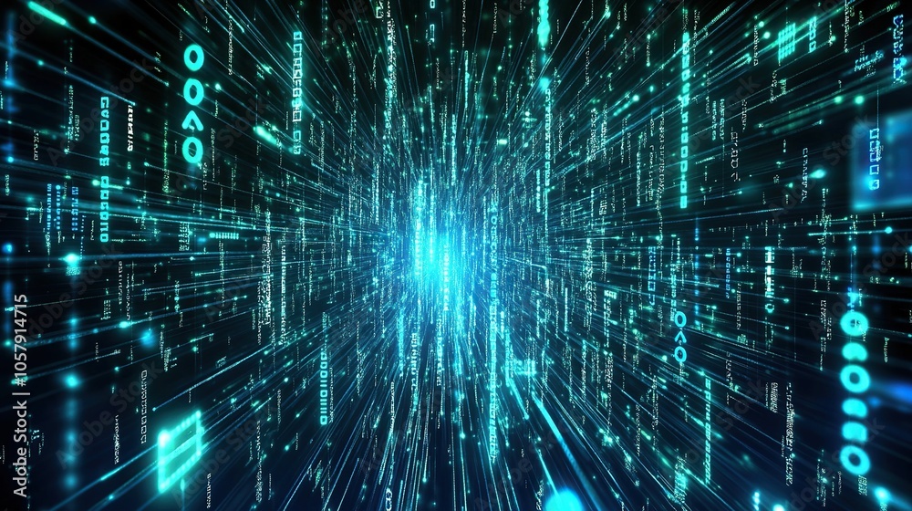 Optical fiber data background which can be used for any technology,data,corporate and scientific presentations