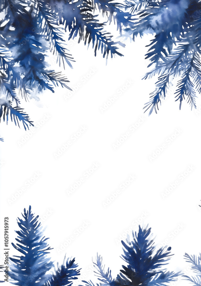 Blue Winter Trees