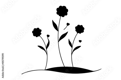 Wildflower Silhouette Simple and Stunning Floral Illustrations