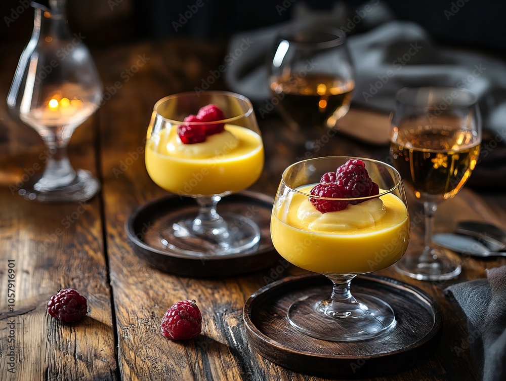 Zabaglione. The most popular Italian dishes. Light, frothy dessert served in cups, often with a golden color. Composition: Egg yolks, sugar, sweet wine (like Marsala), whisked until frothy. Zabaglione. The most popular Italian dishes. Light, frothy dessert served in cups, often with a golden color. Composition: Egg yolks, sugar, sweet wine (like Marsala), whisked until frothy.