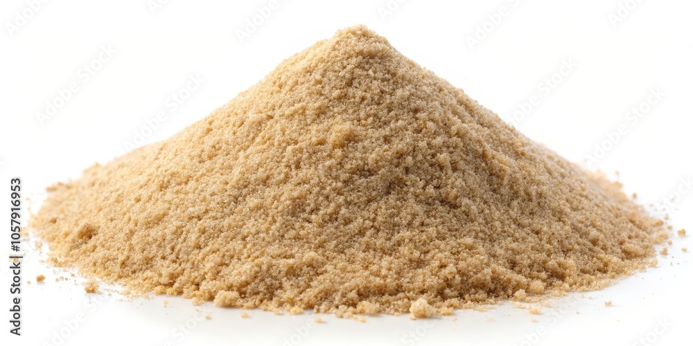 Golden Sweetness Close-Up Macro View of Luscious Brown Sugar Crystals on Pure White Background - Captivating Food Photography for Packaging, Cooking Concepts and More Golden Sweetness Close-Up Macro View of Luscious Brown Sugar Crystals on Pure White Background - Captivating Food Photography for Packaging, Cooking Concepts and More