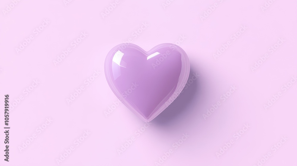 Pastel Heart on Soft Pink Background Pastel Heart on Soft Pink Background