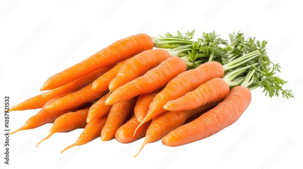 Vibrant Carrot Assortment on White Background. Harvested, Fresh and Healthy Carrot Collection Vibrant Carrot Assortment on White Background. Harvested, Fresh and Healthy Carrot Collection