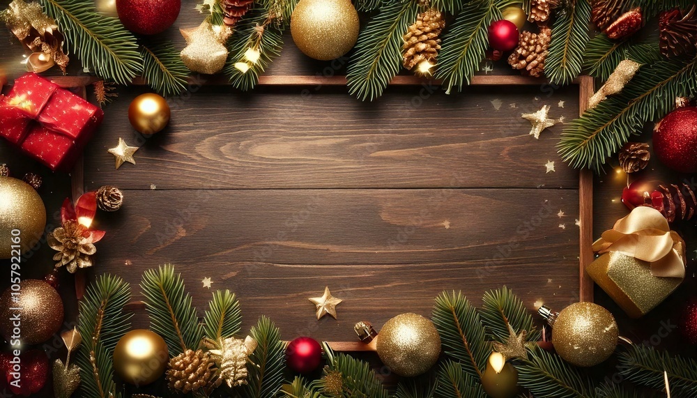 Christmas Ornaments Frame - generative ai, üretken yapay zeka, Christmas Ornaments Frame - generative ai, üretken yapay zeka,