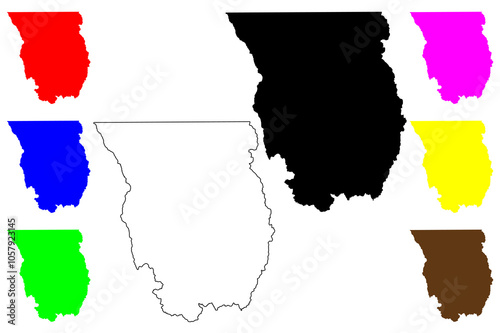 Cache County, State of Utah (U.S. county, United States of America, USA, U.S., US) map vector illustration, scribble sketch Cache map