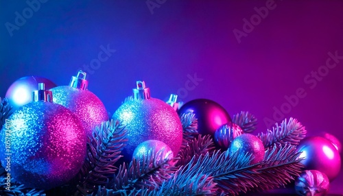 Christmas Ornaments Synthwave - generative ai, üretken yapay zeka, 