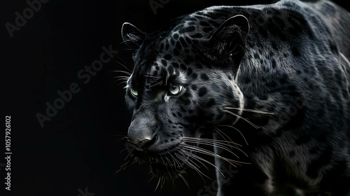 A black panther is a melanistic variant of the common leopard. It is a large cat that is found in Africa, Asia, and the Middle East.