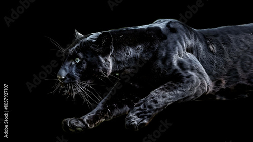 A black panther is a melanistic variant of the common leopard. It is native to Africa, Asia, and the Middle East.